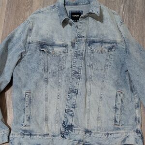 Express Men's  XXL Stonewashed Blue Denim Jacket